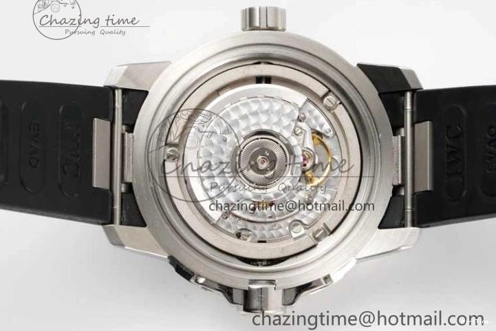 MIROTIME 0805 Aquatimer SS IW3290 RSF 1:1 Best Edition Blue Dial on Black Rubber Strap A Fashionable 7074